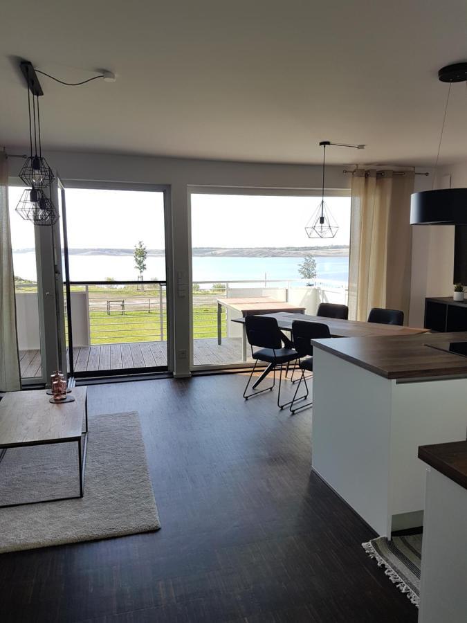 Ferienwohnung Seeblick Lausitzer Seenland グロースレッシェン エクステリア 写真